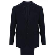 Navy Blue Wool Suit Dress