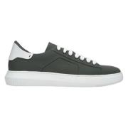 Herre Grøn Læder Lav-Top Sneakers ER00112367