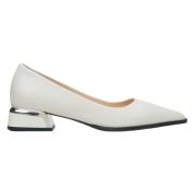 Lyse Beige Lave Hæle Pumps