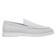 Kvinders Lysegrå Ruskind Loafers ER00112379