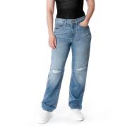 Højtaljede Straight Jeans