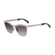 Stilfulde solbriller Sølv/Havana med grå linse