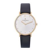 Elegant Rose Gold Leather Strap Watch