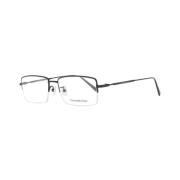 Sort Titanium Halvramme Optiske Briller