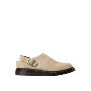 Beige Ruskind Mules Sandaler