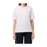 Blød Jersey T-shirt med Ribbed Krave