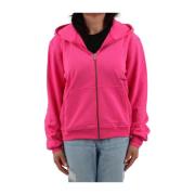 Fuchsia Zip Hoodie Sæt til Kvinder