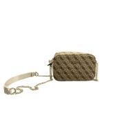 Metal Front Zipper Bag Jacquard