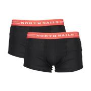 Sort Bomuld Boxershorts Bi-Pack