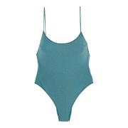 Lurex Thread One-Piece Swimsuit