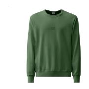 Sweatshirt med Crewneck og Linse Detalje