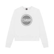 Hvid Sweater med Glitter Logo