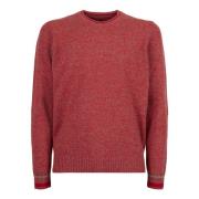 Rød Crew-Neck Sweater & Korte Sokker