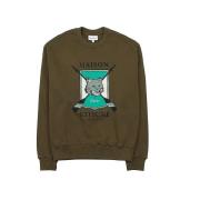 Khaki College Fox Sweatshirt