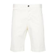 Hvide Bomuld Bermuda Shorts