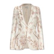 Blomstret mønster blazer