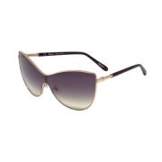 Gylden acetat kvinde solbrille