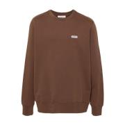 Brun Sweater med Logo Patch