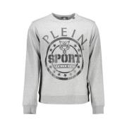 Sporty Grå Langærmet Sweatshirt