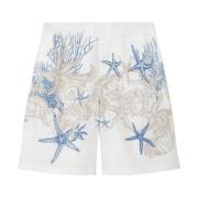 Barocco Sea Print Shorts