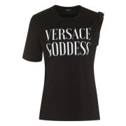 Goddess Front Print Bomuld T-shirt