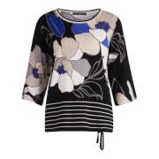 Blomstret Finstrikket Sweater