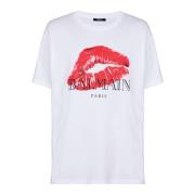 Relaxed T-shirt med Kiss-print