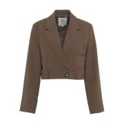 Brun Blazer AW24 Dametøj