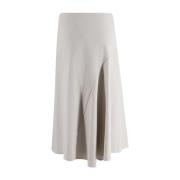 Elegant Flared Midi Skirt