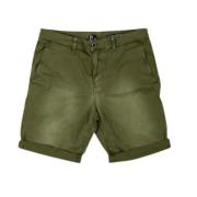 Grøn Bomuldsshorts Slim Fit