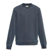 Sweatshirt med broderet logo