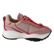 Elegant Polstret Sneakers i Ballet Pink