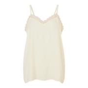 Feminin Blonde Top Off-White