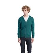 Grøn Merinould Cardigan