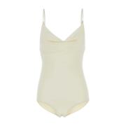 Ivory Stretch Nylon Swimsuit