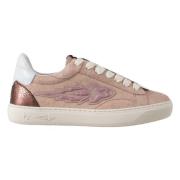 Metallic Læder Sneakers