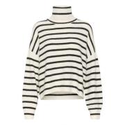 Stribet Rollneck Sweater Alphagz Stil