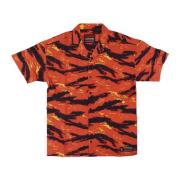 Tiger Camo Beach Skjorte Orange