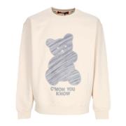 Blød Crewneck Sweatshirt med Logo Print