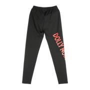 Rød Sort Logo Leggings Kvinder