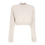 Kort Turtleneck Sweatshirt Fransk Terry