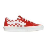 Lav-top Racing Red Checkerboard Sko