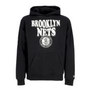 NBA Script Oversize Hoodie Sort/Hvid