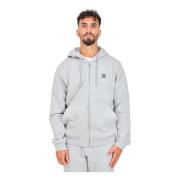 Zip Hoodie Essentials Grå Sporty Efterår Vinter