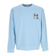 Ikonisk Crewneck Sweatshirt med Øjetryk