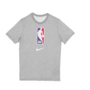 Gråmeleret NBA-logo T-shirt