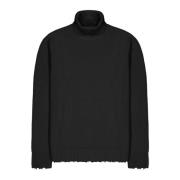 Slidt Turtleneck Sweater Uld Italien