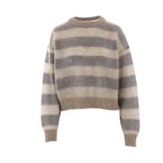 Stribet Mohair Sweater