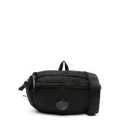 Sort Nylon B Crossbody Taske