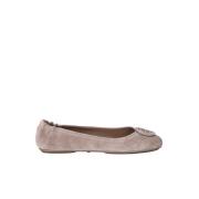 Ballerina Flats med Logo Plade